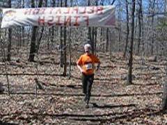 Tim Good approaching the finish